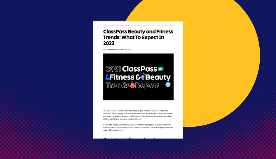 Class Pass Class Pass Beauty and Fitness Trends What To Expect In 2022 column width