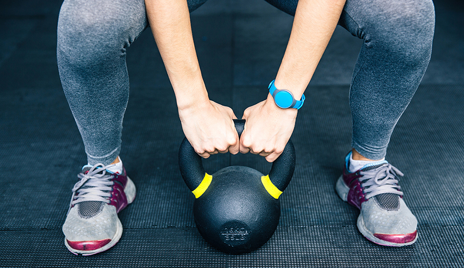 Tech Woman Kettle Bell Column