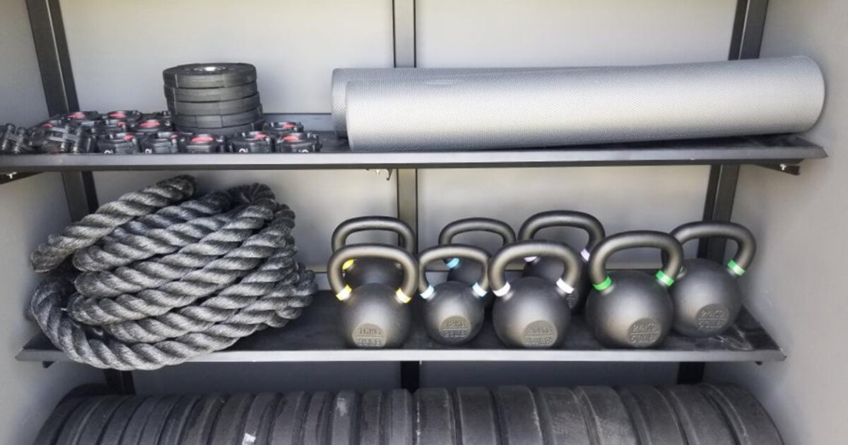 Storage box for on sale gym equipment
