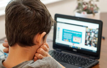 Wellness Boy on Laptop Virtual School Column jpg