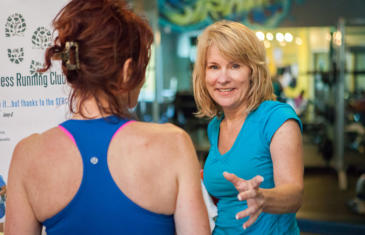 Staffing Stevenson Fitness Two Women Smile Column