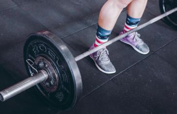 Wellness And Community Programming Barbell Usa Socks Stock Column