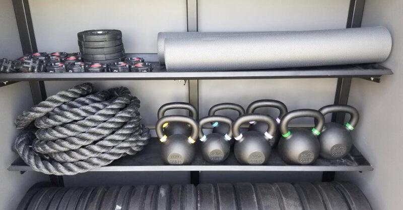Outdoor discount gym storage