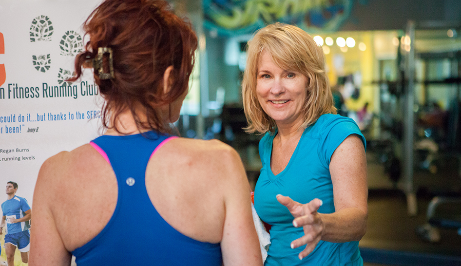 Staffing Stevenson Fitness Two Women Smile Column