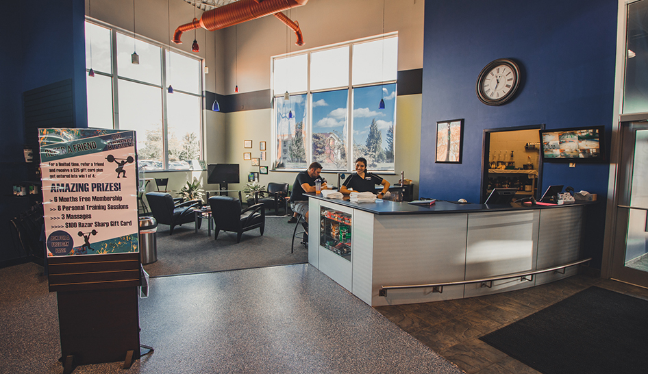 Technology Razor Sharp Fitness Welcome Desk column