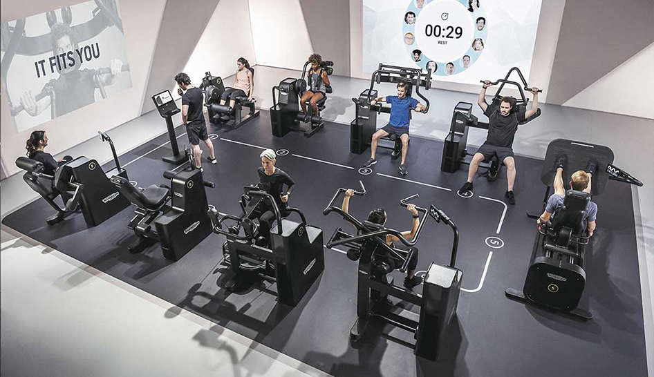 Technology Technogym biocircuit group column