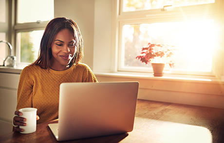 Sales Marketing Woman With Laptop