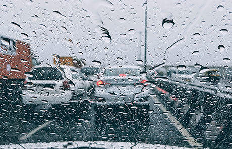 Natural Disaster Rain Traffic Listing Image