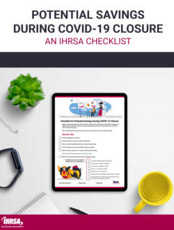 Potential Savings During COVID 19 Closure Checklist cover