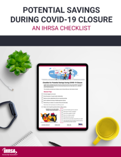 Potential Savings During COVID 19 Closure Checklist cover